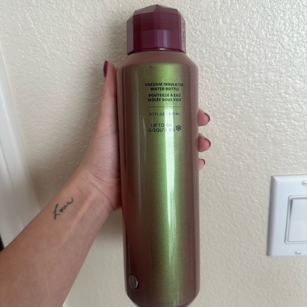 Starbucks Insulated Water Bottle - Green and Purple